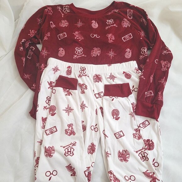 Harry Potter Pajama Sleepwear Set 2pc Warner Bros. Wizarding World Hogwarts M - Picture 2 of 10